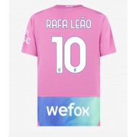 Camisa de Futebol AC Milan Rafael Leao #10 Equipamento Alternativo 2023-24 Manga Curta